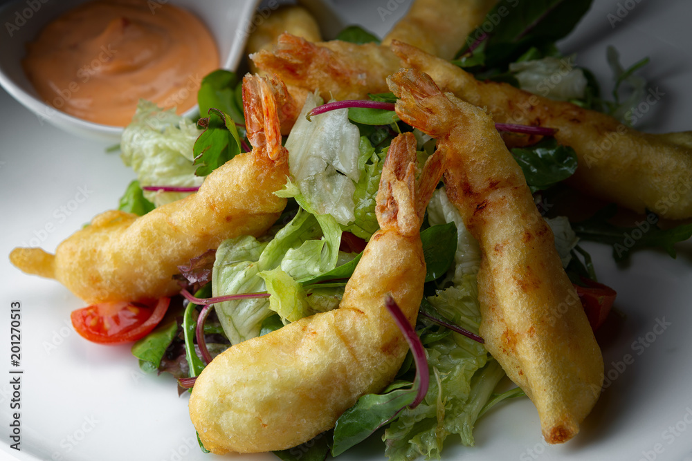 Shrimp in tempura Shrimp in tempura