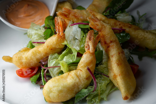 Shrimp in tempura