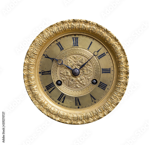 Wallpaper Mural Dial with arrows of ancient bronze clock. Torontodigital.ca