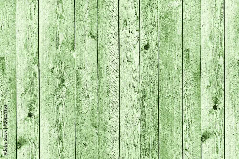 Green flat wooden background of vertical boards Green flat wooden background of vertical boards