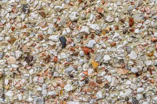 Pebble dash wall macro