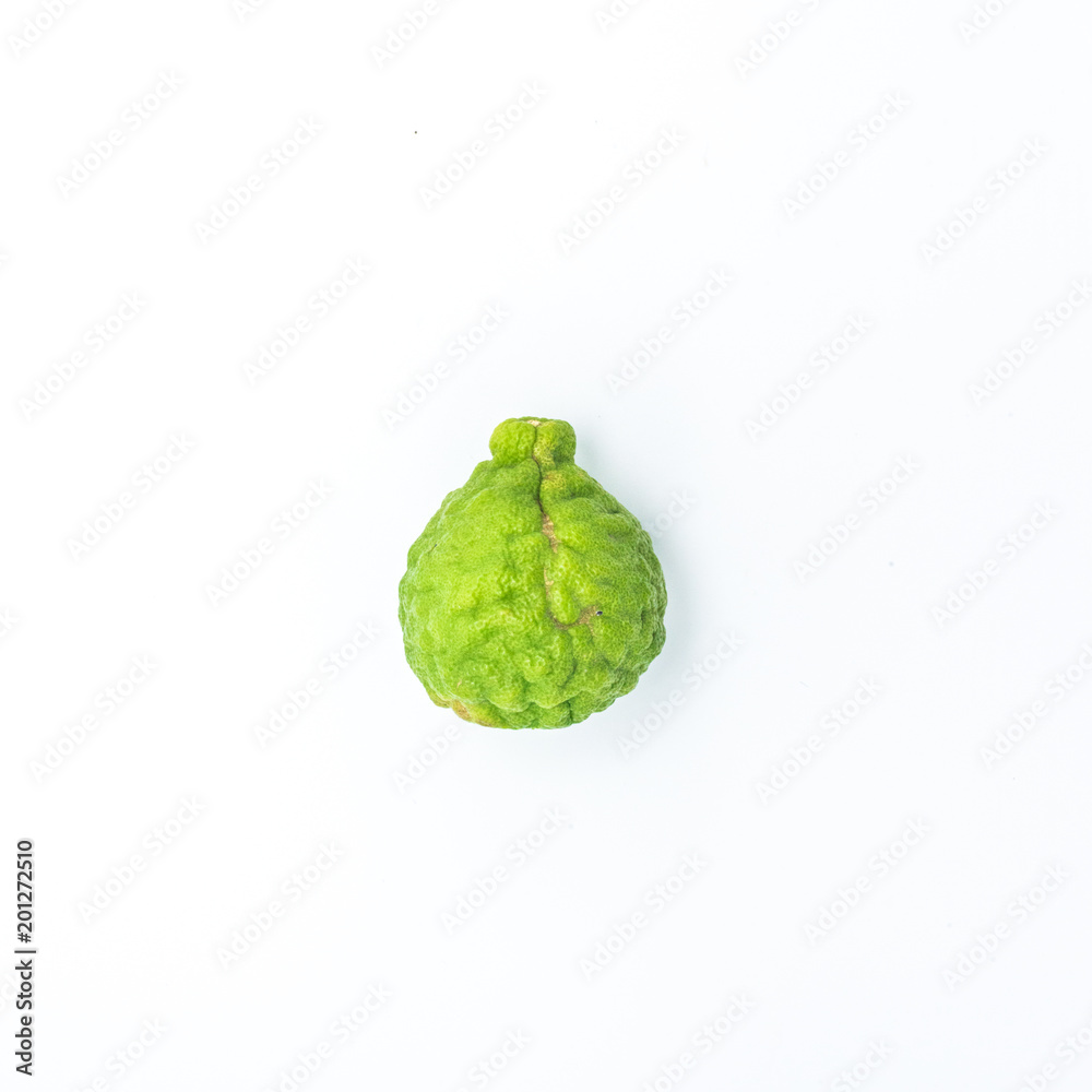 Combava full on a white background Combava full on a white background