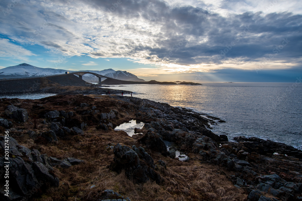 Northern Europe Norway Atlantic Ocean Road near Molde and Kristiansund 北欧 ノルウェー アトランティックオーシャンロード モルデ近郊 クリチャンスン近郊