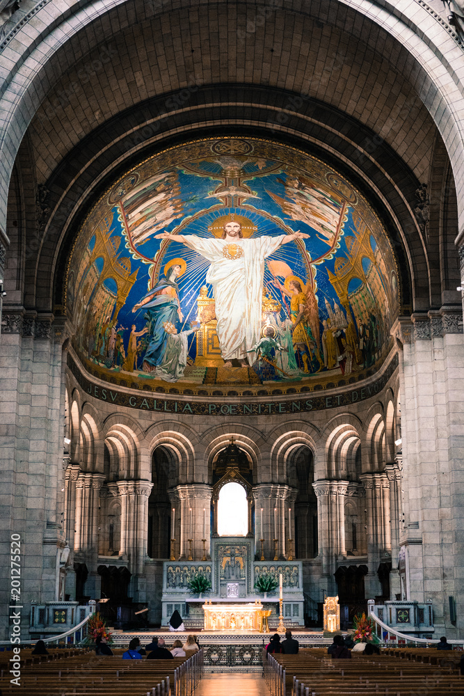Sacre Coeur at Montmartre Interior