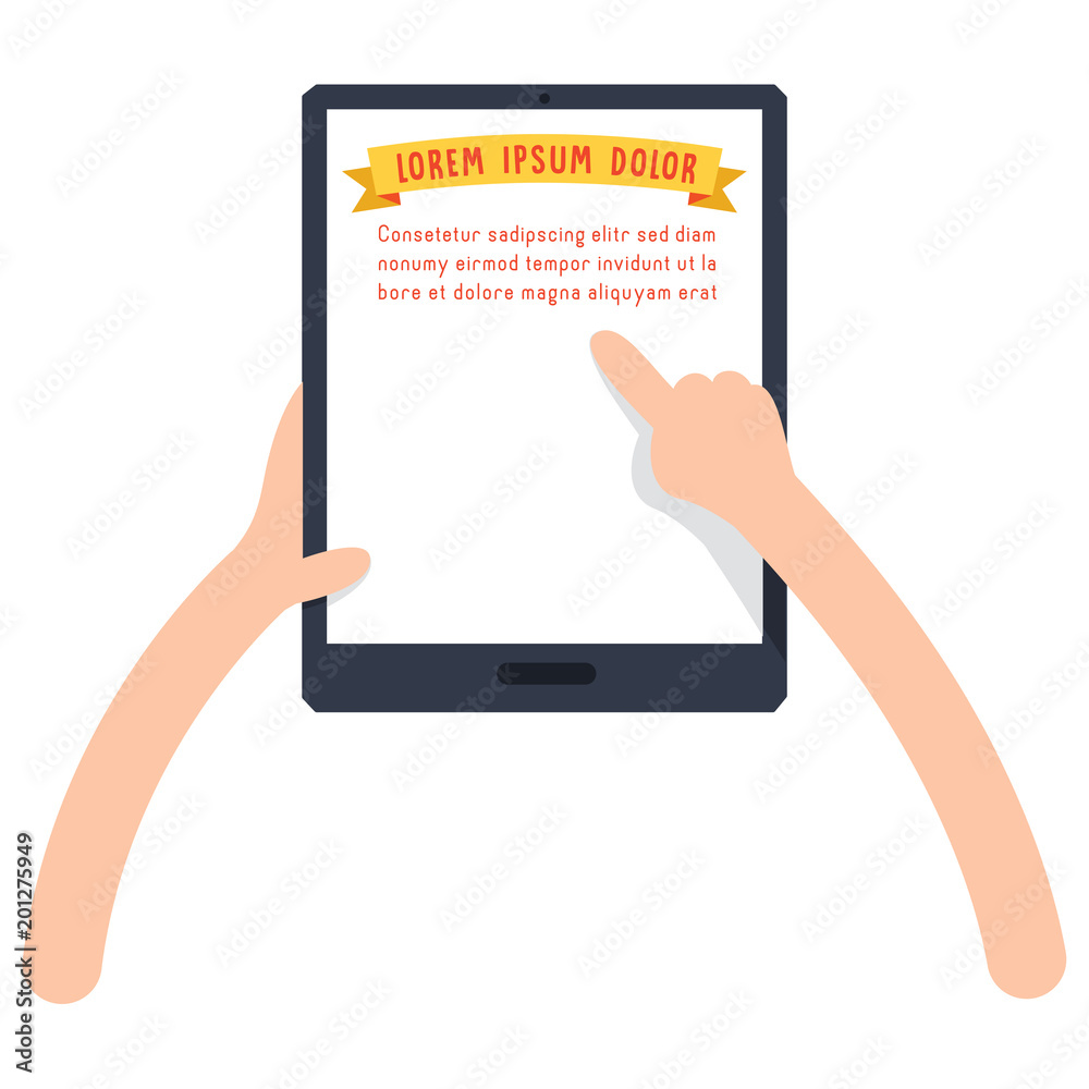 Vector Illustration Of Kids Technology