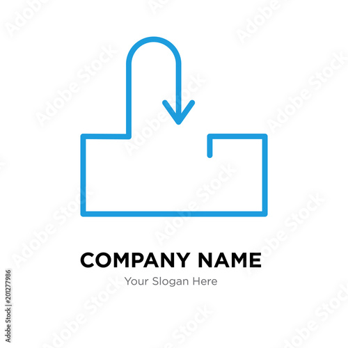 Inbox company logo design template