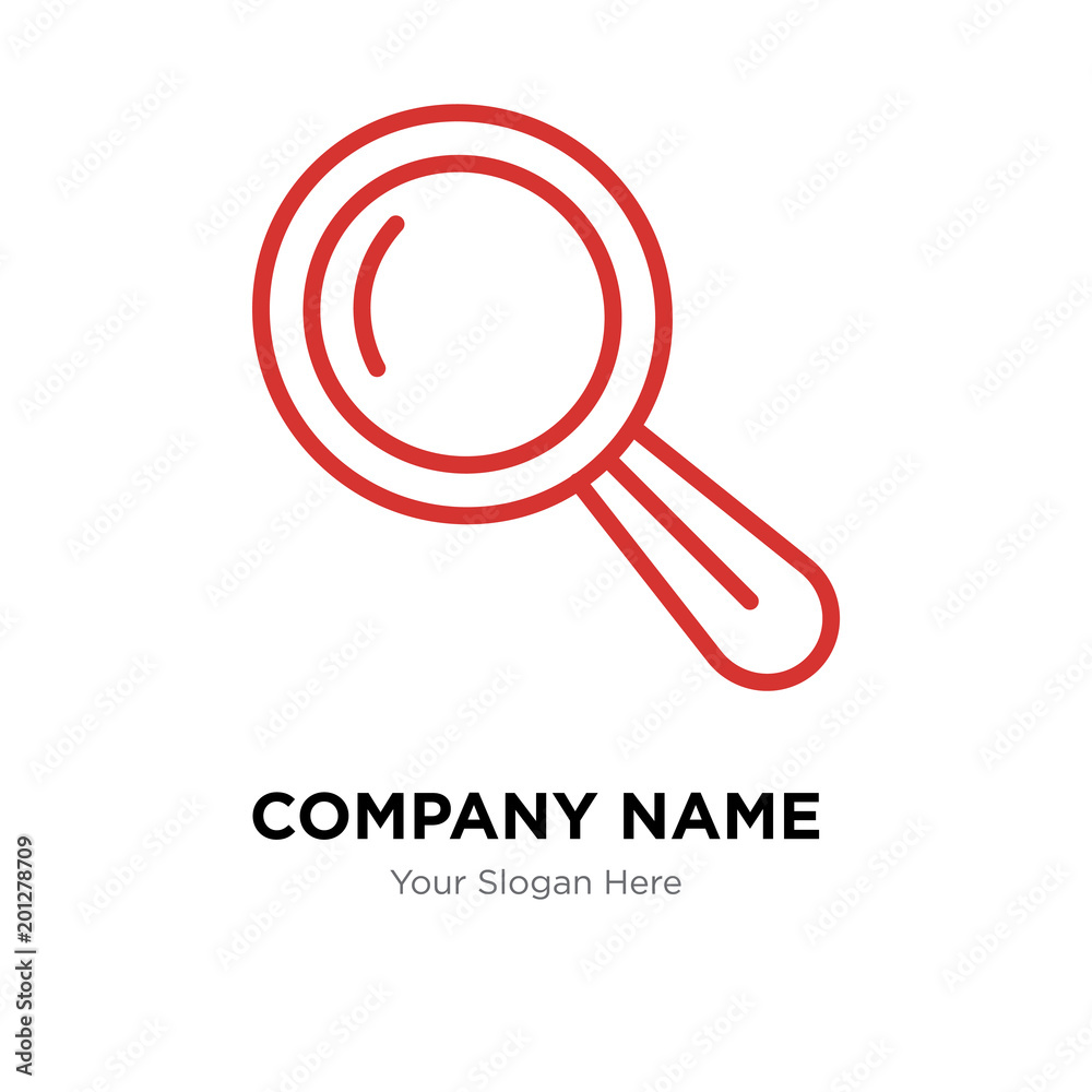 Magnifier tool company logo design template Magnifier tool company logo design template