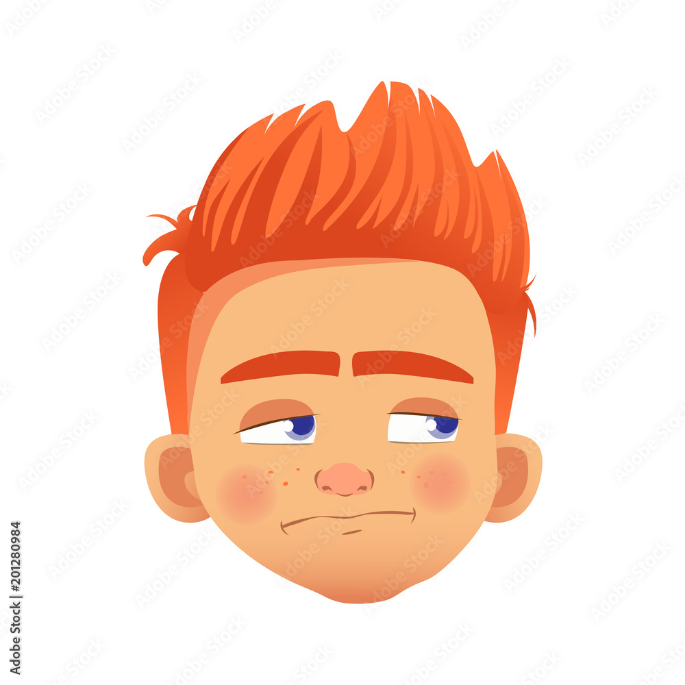 redhead boy character