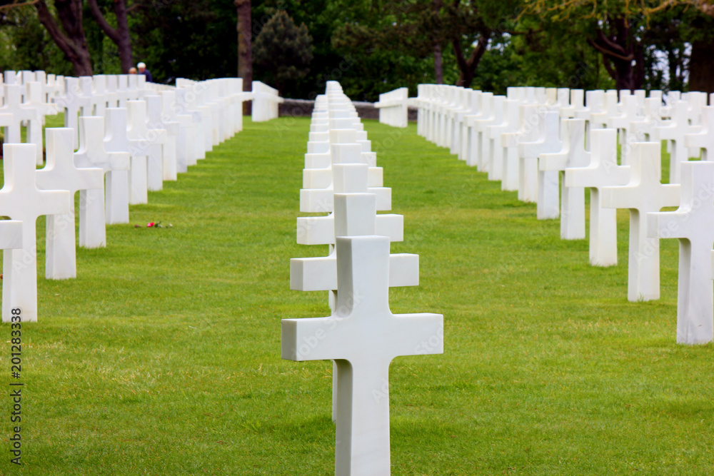 le cimetière américain du débarquement en Normandie 