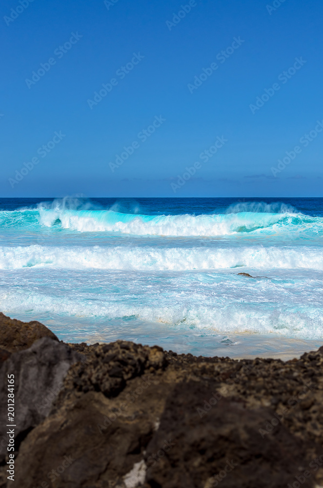 Der Atlantik bei Puerto de la Cruz auf Teneriffa. Der Atlantik bei Puerto de la Cruz auf Teneriffa.