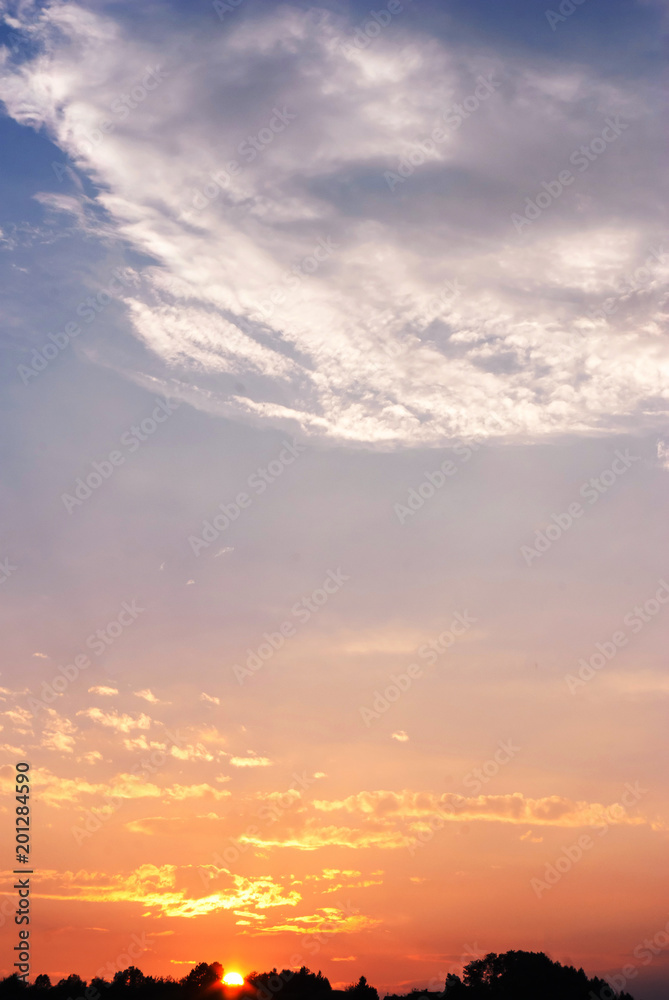 Amazing sky clouds background