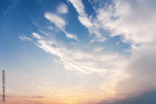 Amazing sky clouds background