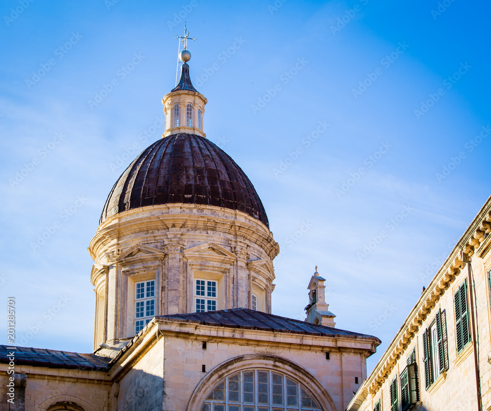 Fototapeta premium Church dome in Dubrovnik 