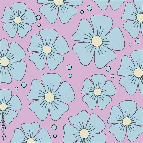 beautiful flowers background, colorful design. vector illustration