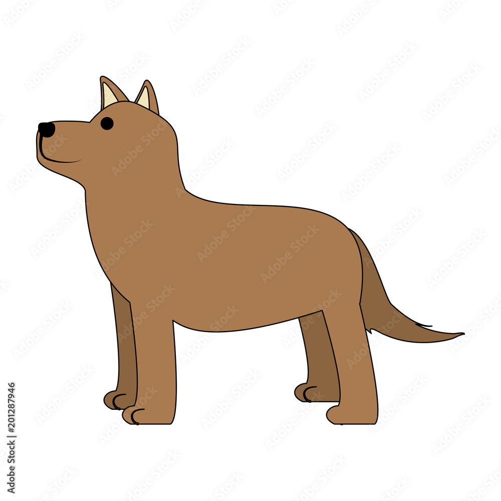 cartoon dog icon over white background, colorful design. vector illustration cartoon dog icon over white background, colorful design. vector illustration