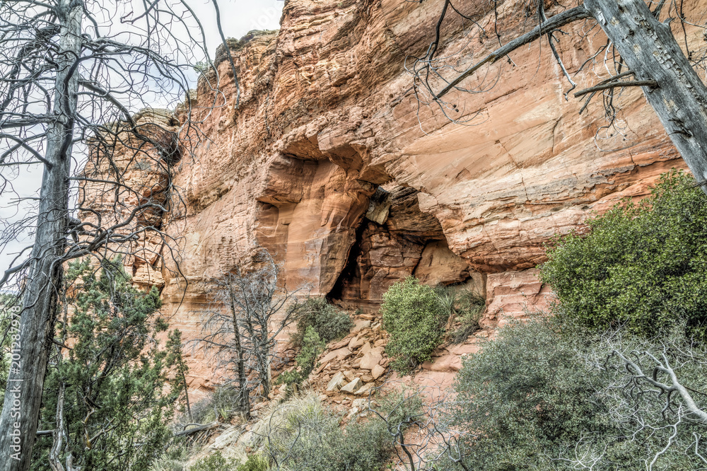 Rock Arch at Soldier Pass - Sedona, Arizona Rock Arch at Soldier Pass - Sedona, Arizona