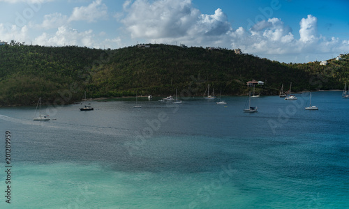 Boats in Caribbean Bay