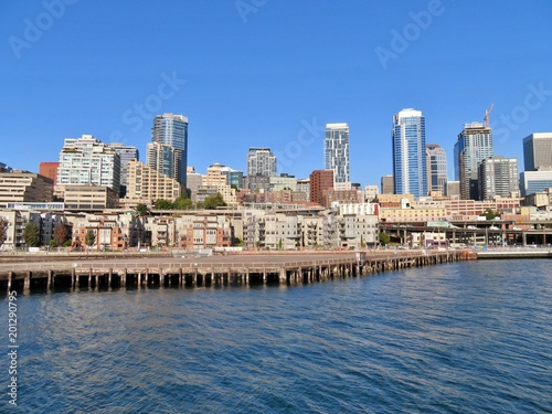 Downtown, city views of Seattle, Washington skyline