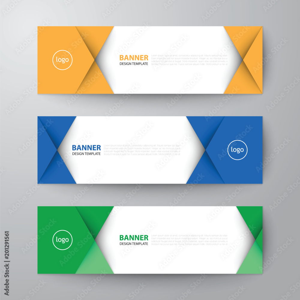 Fototapeta premium banners web design template abstract vector background