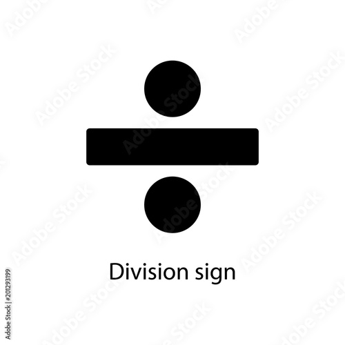 division sign icon. Element of minimalistic icon for mobile concept and web apps. Signs and symbols collection icon for websites, web design, mobile app