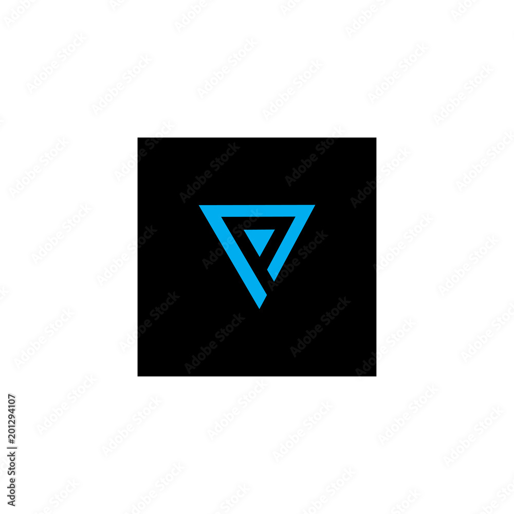 letter p in a triangle logo vector letter p in a triangle logo vector