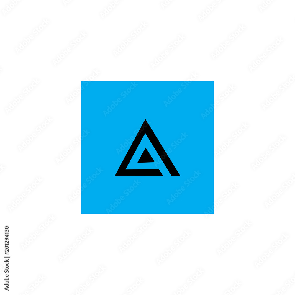 letter q in a triangle logo vector letter q in a triangle logo vector