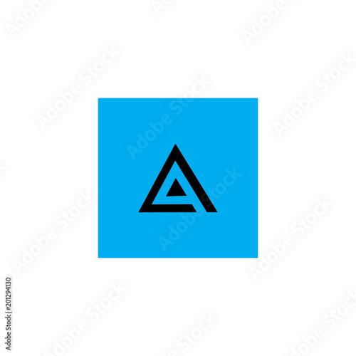 Free Download letter q in a triangle logo vector - GFXLoad