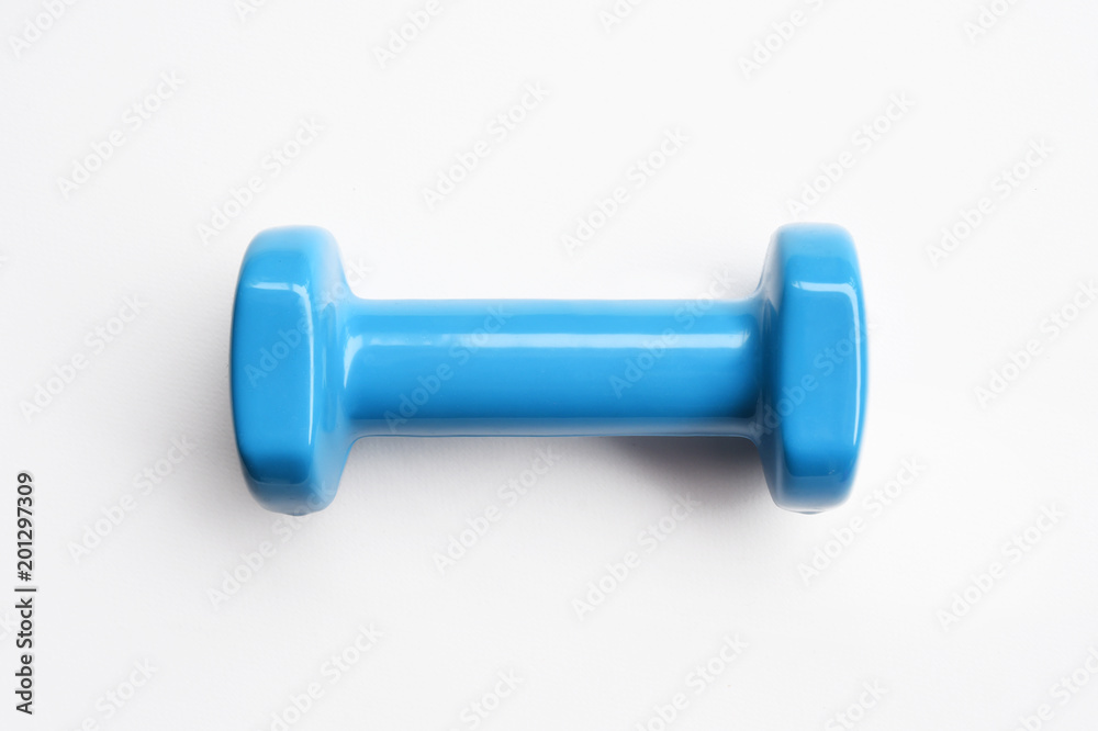 close up of dumbbell isolated on white background close up of dumbbell isolated on white background