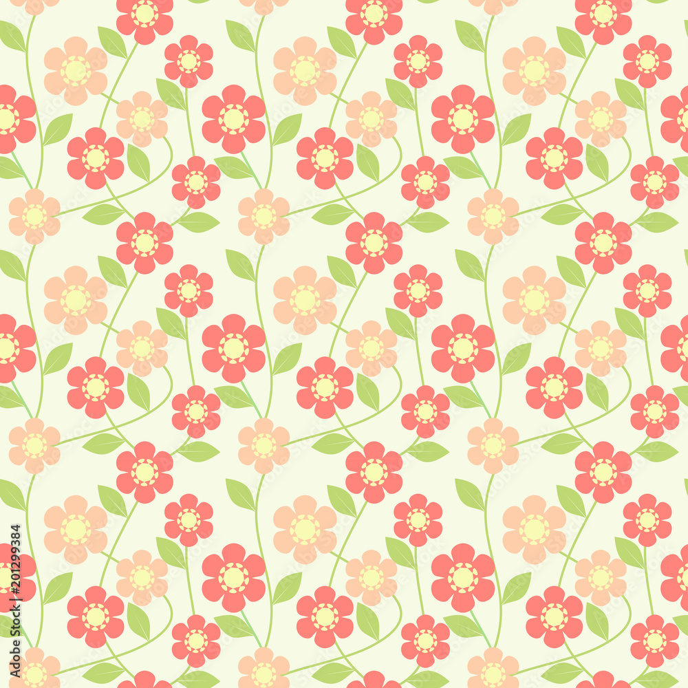 Tiny pastel flower seamless pattern vector. Tiny pastel flower seamless pattern vector.