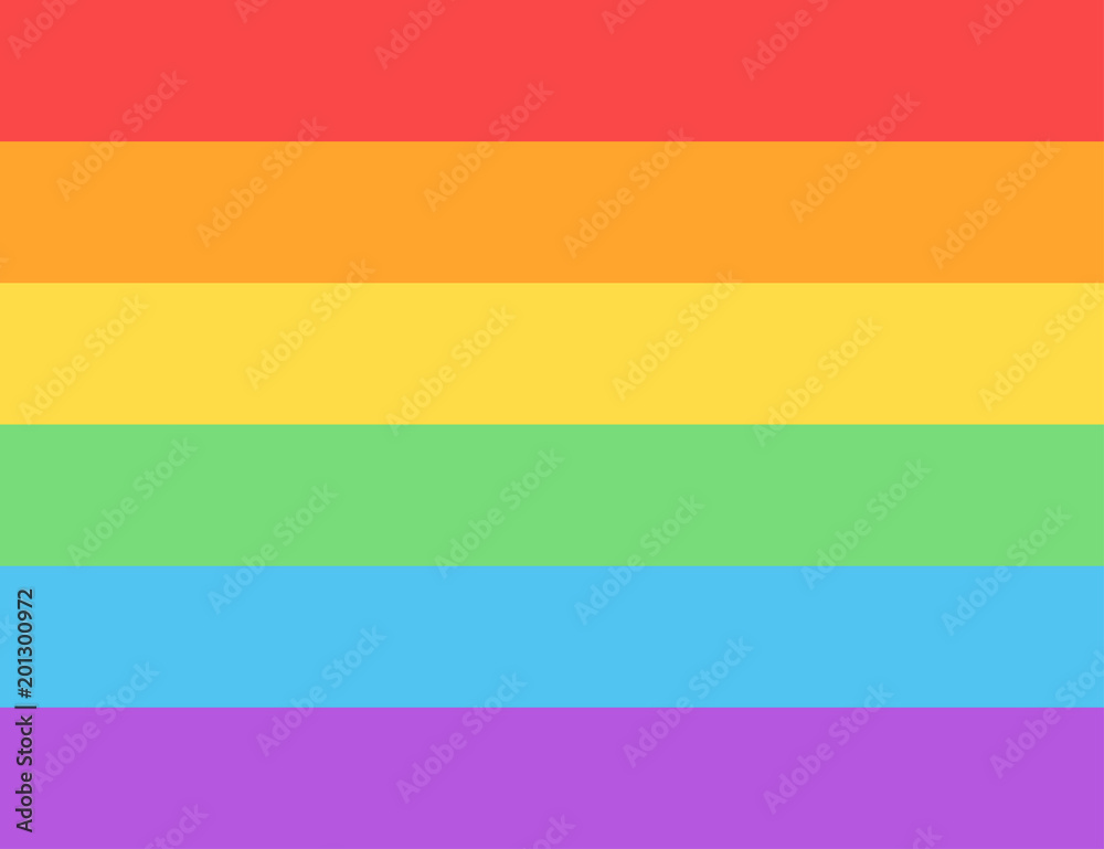 Love is Love. Flag of LGBT community on flagstaff. Vector illustration in rainbow color for sticker, poster, patch, t-shirt, pin. Love is Love. Flag of LGBT community on flagstaff. Vector illustration in rainbow color for sticker, poster, patch, t-shirt, pin.