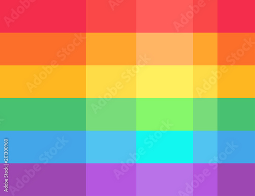 Love is Love. Flag of LGBT community on flagstaff. Vector illustration in rainbow color for sticker, poster, patch, t-shirt, pin.