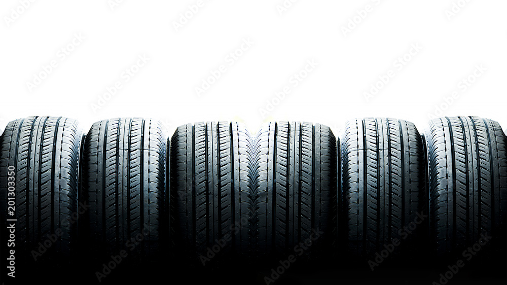 Naklejka premium Tyre close up