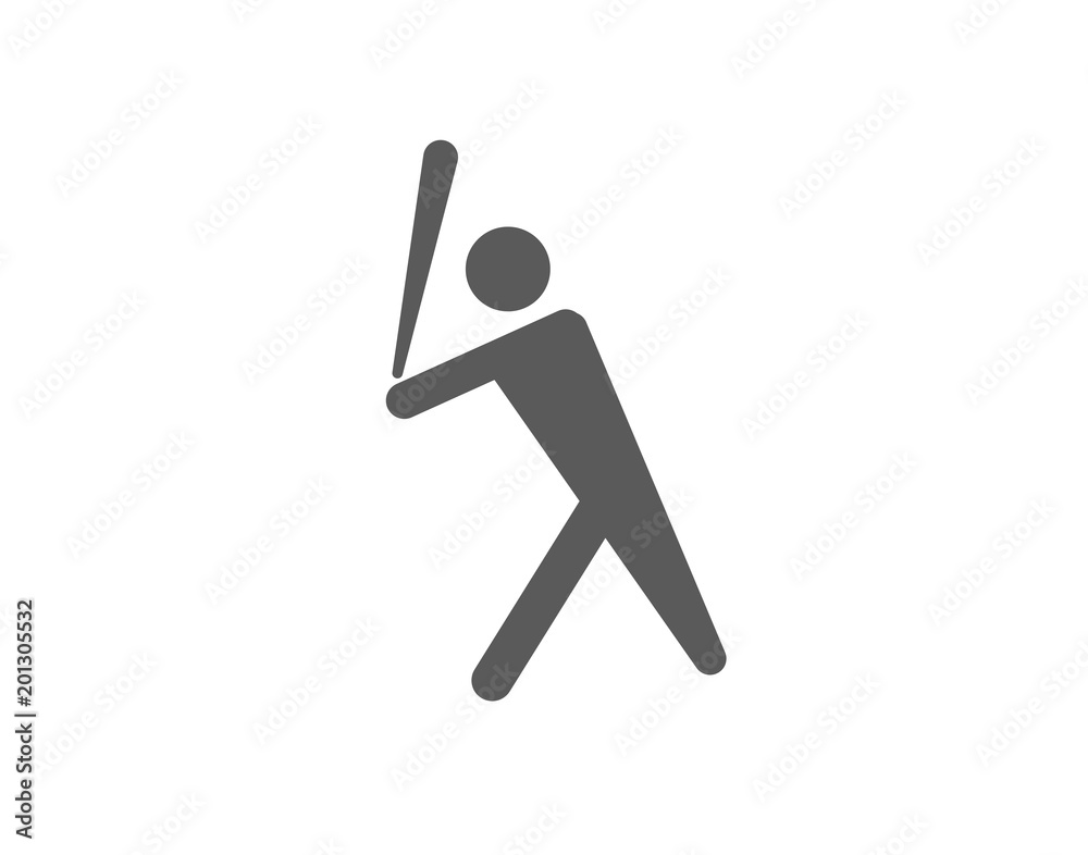 Human playing baseball Human playing baseball