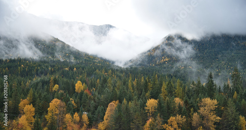 Beautiful mountain landscape near Nelson BC