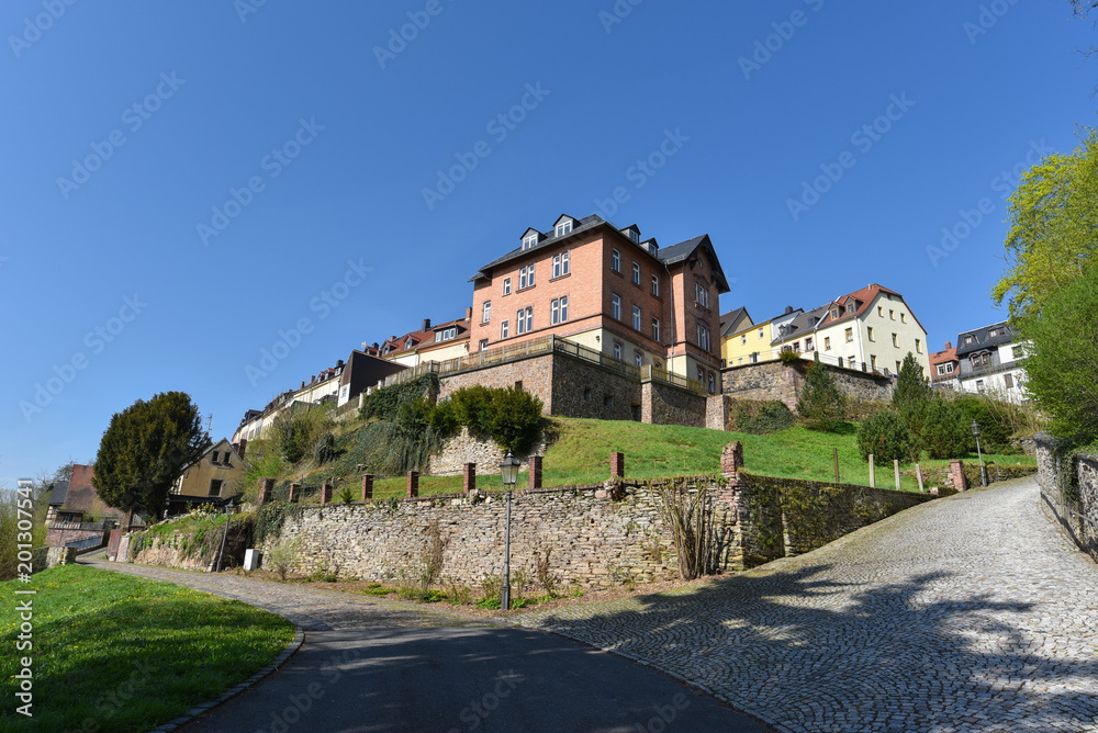 Waldenburg Saxony spring town architecture Waldenburg Saxony spring town architecture
