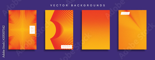 Obraz na płótnie Vector cover designs. Future Poster template. Smartphone modern background set. w salonie