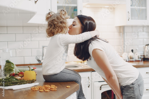 in the kitchen