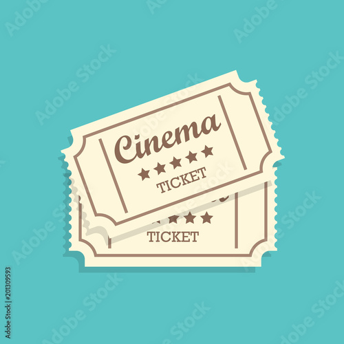 Retro cinema tickets