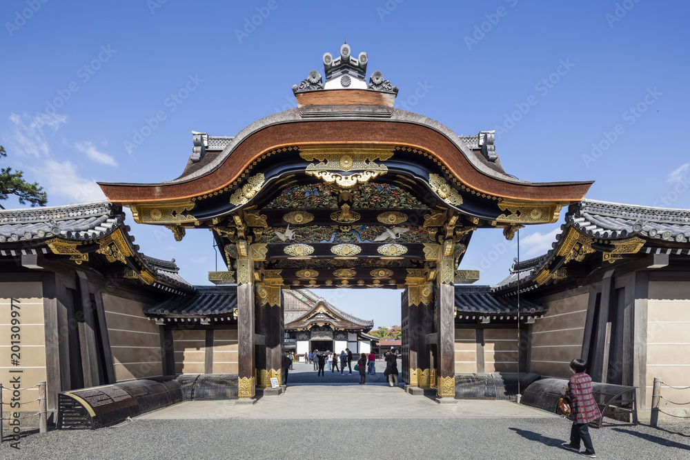 Fototapeta premium Kyoto Imperial Palace decorative entrance gate