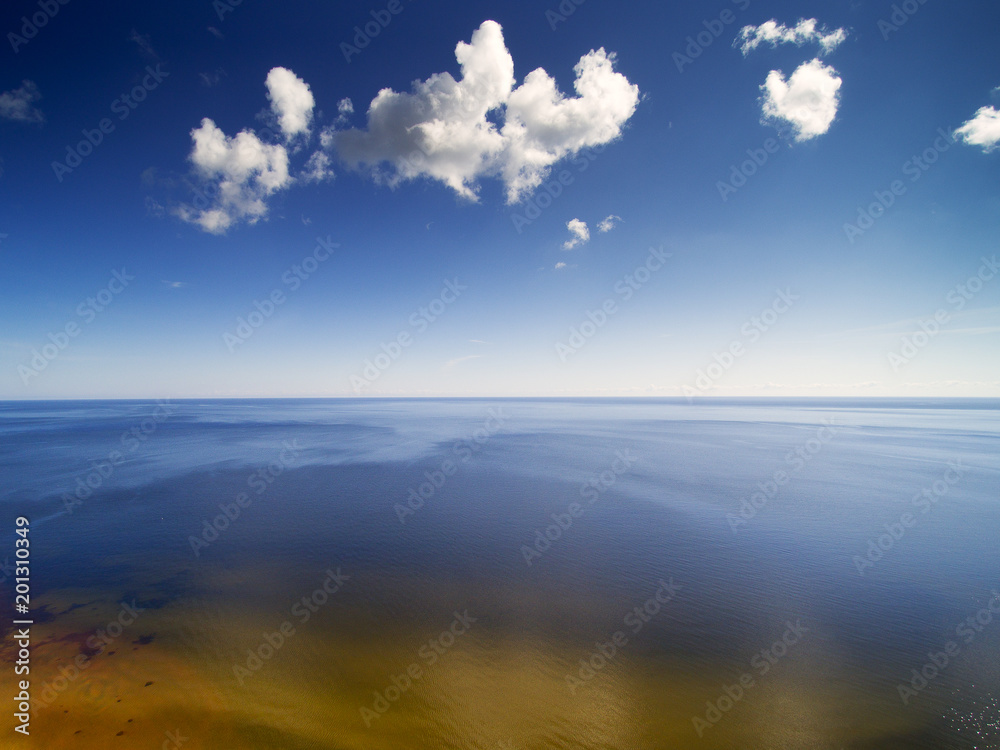 Fototapeta premium Gulf of Riga, Baltic sea in nice cummer day.