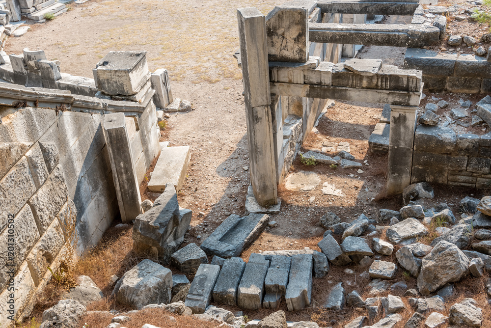 Ruins of Ancient Greek City of Priene Ruins of Ancient Greek City of Priene