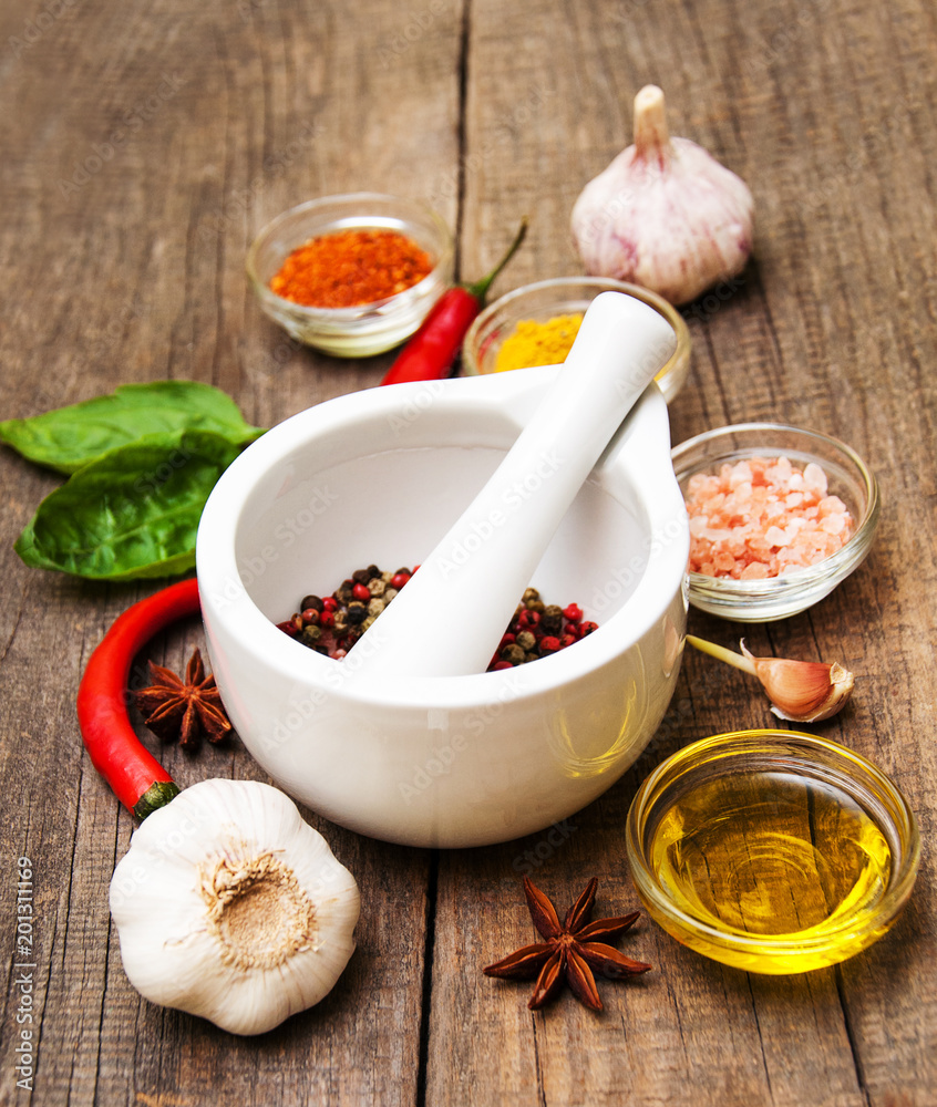 Different kind of spices Different kind of spices