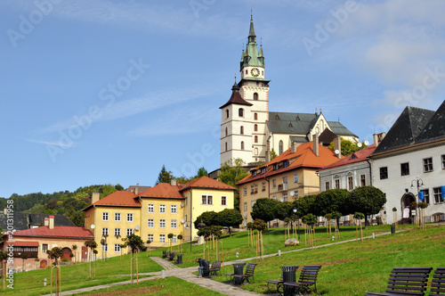 Historic square in the mining town of Kremnica