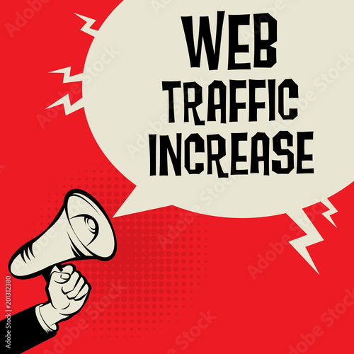 Web Traffic Increase business concept