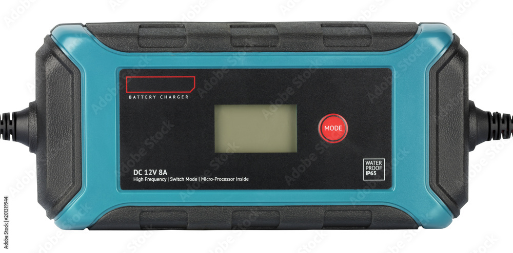 Fototapeta premium Battery charger high frequency isolated on white background