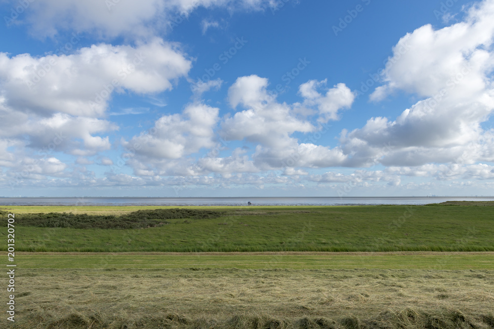 Ostfriesland, Juist, typische Wolkenstimmung