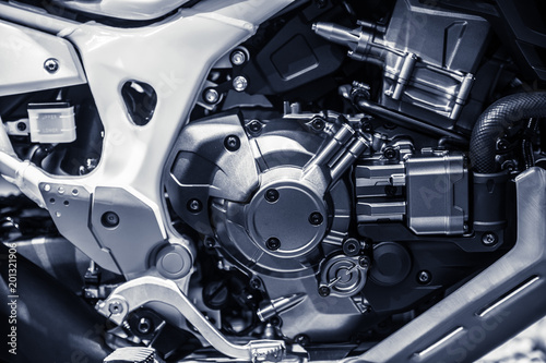 High Performance Motorcycle engine.