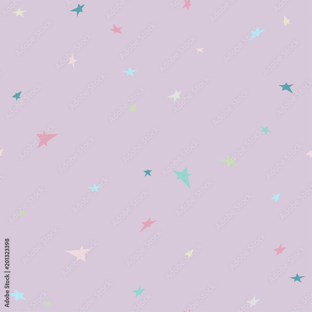 Abstract background with small stars. Children's pattern. Seamless vector pattern