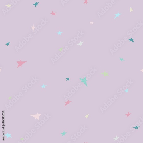 Abstract background with small stars. Children's pattern. Seamless vector pattern