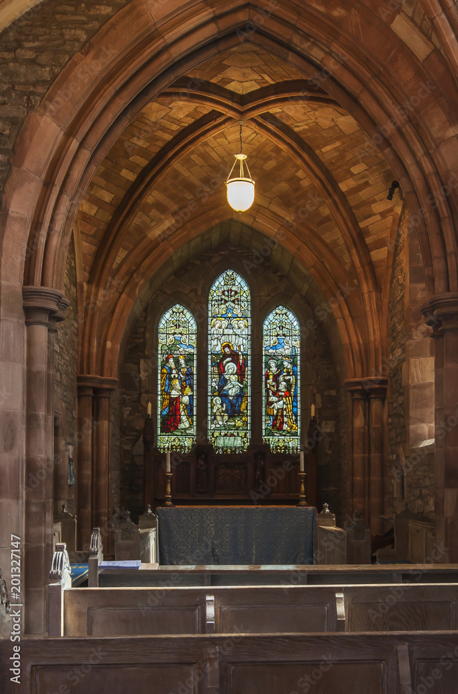 Brecon Cathedral, Wales, UK (Interior)